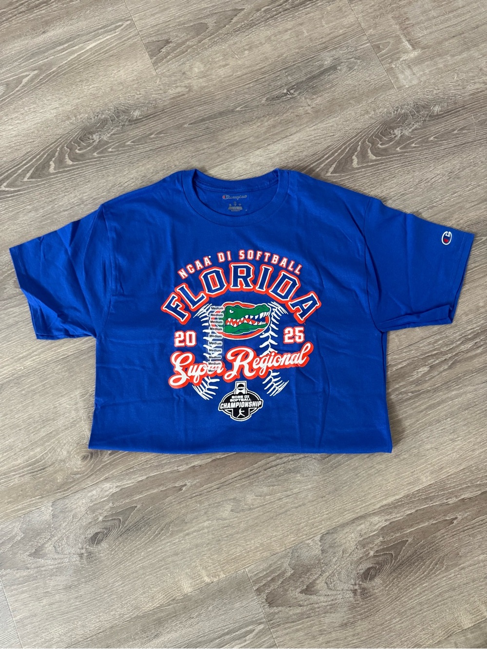 Champion Women’s University of Florida Super Regional 2025 Tee